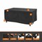 Modern Leisure Black Diamond Patio Ottoman/Coffee Table/Fire Pit Cover, Waterproof, 48in. Lx25in. Wx18in. H, Black 3088 - alternate 4